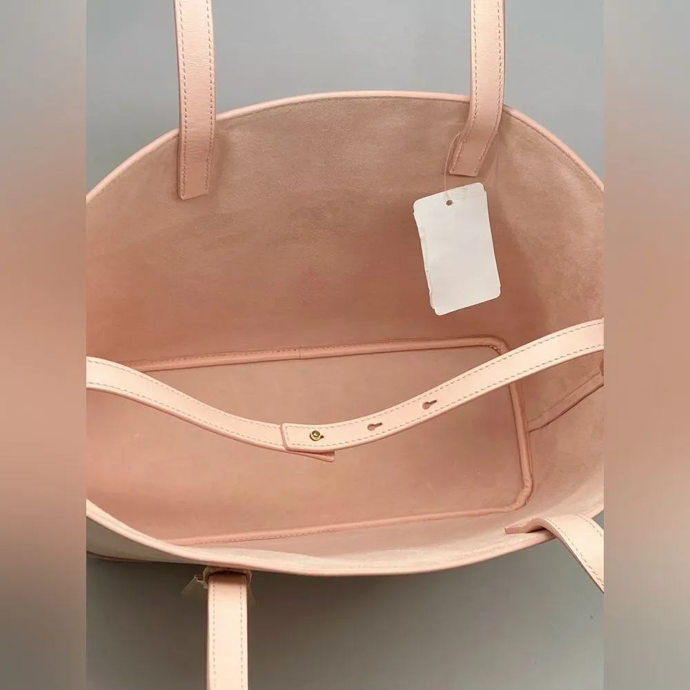 Salvatore Ferragamo Pink Leather Tote Bag